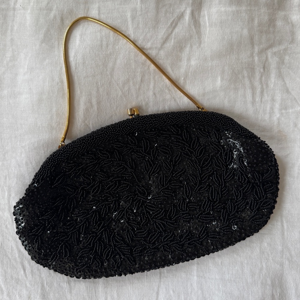 Beaded Silk Vintage Clutch